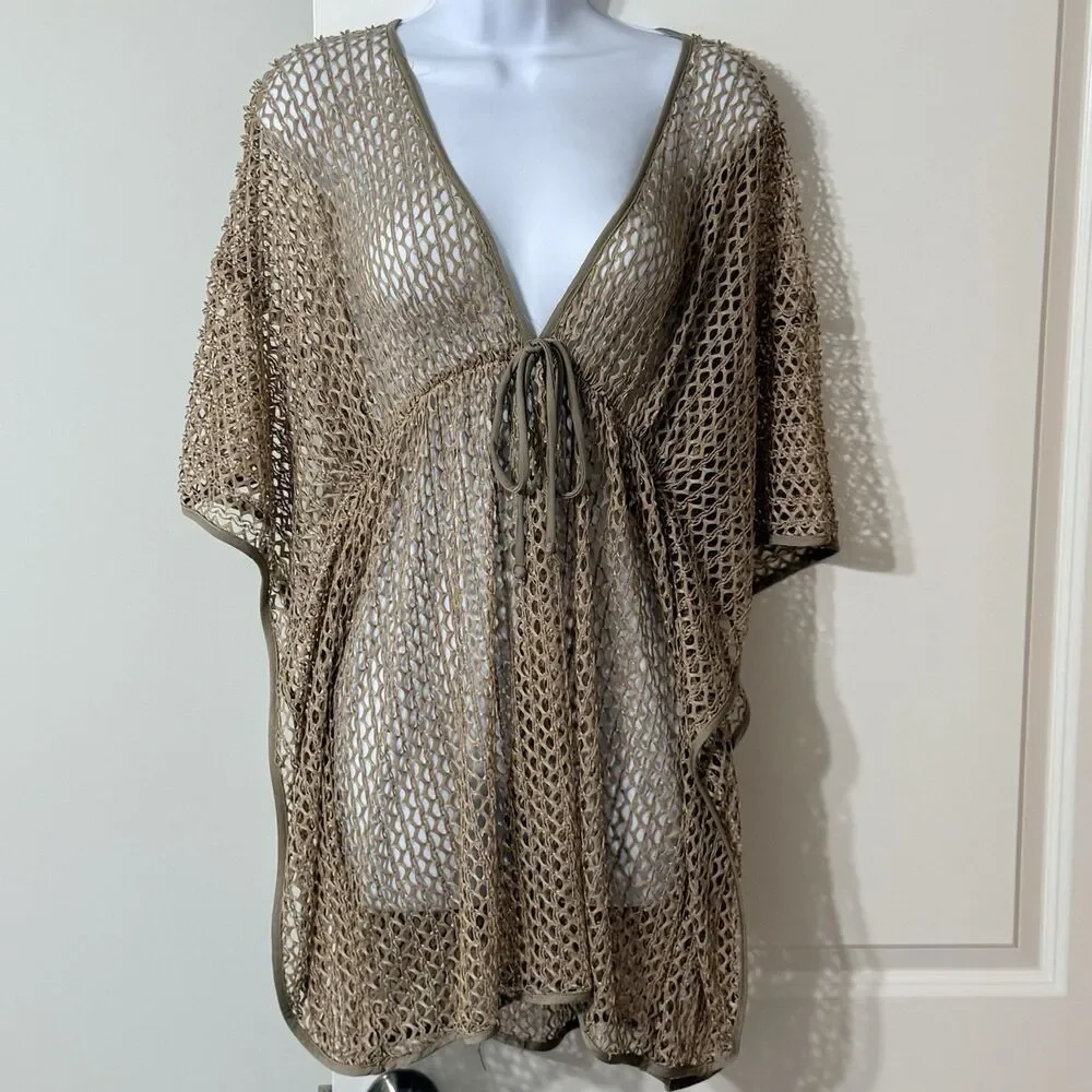 Luey Love Women’s Lightweight Swim Suit Coverup | Brown | Medium